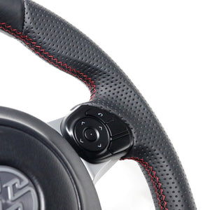 REAL ORIGINAL SERIES EMBLEM TYPE ALL LEATHER RED X BLACK EURO STITCH STEERING WHEEL FOR TOYOTA 86 GR ZN6 GRM-LPB-RD