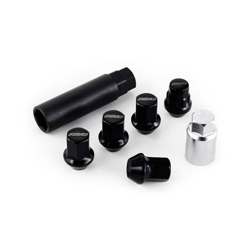 RAYS 17HEX L31 NUT&LOCK 12X1.5/5H BK (BLACK) 74082000000BK