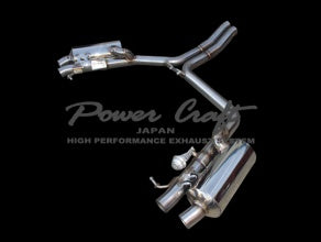 POWER CRAFT HYBRID EXHAUST MUFFLER SYSTEM WITH BLACK TAIL FOR AUDI RS5 P-AU910101-BKT