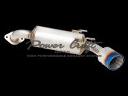 POWER CRAFT SINGLE TAIL REAR MUFFLER WITH TITANIUM TAIL WITH MATTE BLACK FINISH FOR SUBARU BRZ ZD8 P-SU270126-BKT
