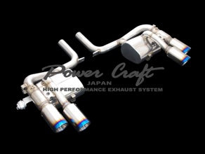 POWER CRAFT EARLY HYBRID EXHAUST MUFFLER SYSTEM WITH BLACK TAIL FOR MASERATI QUATTROPORTE BEFORE P-MAS760103-BKT