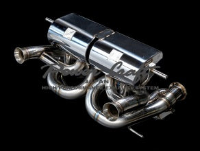 POWER CRAFT FULL TITAN HYBRID EXHAUST MUFFLER SYSTEM MATT TITAN TAIL WITH RACING STRAIGHT CATALYZER FOR LAMBORGHINI AVENTADOR SVJ ULTIMAE P-LA1040104-SE-MTT