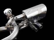 POWER CRAFT HYBRID EXHAUST MUFFLER SYSTEM 4 PIECES OUT BLACK TAIL FOR LAMBORGHINI GALLARDO P-LA320107-BKT