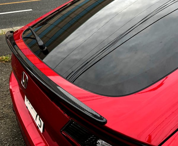 SEEKER FRP REAR SPOILER WHITE PEARL NH883P FOR HONDA CIVIC FL1 16020-FL1-F02-WH