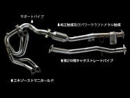 POWER CRAFT 2ND INTERMEDIATE CAT STRAIGHT PIPE FOR TOYOTA FT86 ZN6 P-TO050113
