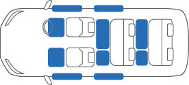 KARO GRAN SISAL WHITE BLACK FLOOR MATS FOR Nissan Serena C27 GRAN-SISAL-4071-WHITE-BLACK