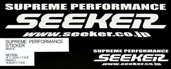 SEEKER SUPREME PERFORMANCE STICKER MEDIUM BLACK 90000-280-BK1
