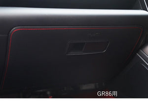 TOMS GLOVE BOX PROTECTOR RED STITCH FOR TOYOTA GR86 ZN8 55440-TZN81