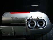 POWER CRAFT HYBRID EXHAUST MUFFLER SYSTEM TITAN TAIL WITH BLACK TAIL FOR FERRARI F12 TDF P-FE1030101-BKT