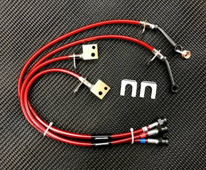 SEEKER RED COAT STAINLESS MESH BRAKE LINE FOR HONDA CIVIC FL5  12200-FL5-000