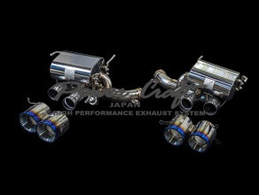 POWER CRAFT HYBRID EXHAUST MUFFLER SYSTEM BLACK TAIL WITH X TUBE FOR FERRARI 812 P-FE1030101-SE-BKT