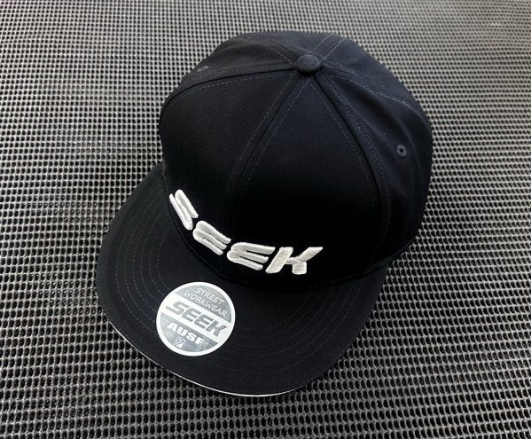 SEEKER SEEK FLAT VISOR CAP BIG LOGO FOR  SEEK-CAP-001