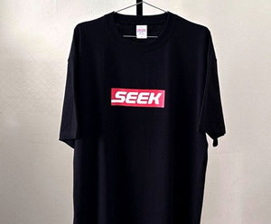 SEEKER SEEK SHORT SLEEVE T-SHIRT BOX LOGO GREEN COLOR M SIZE FOR  SEEK-SHIRT-GM