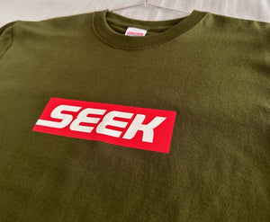 SEEKER SEEK SHORT SLEEVE T-SHIRT BOX LOGO BLACK COLOR XL SIZE FOR  SEEK-SHIRT-BXL