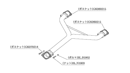 KAKIMOTO RACING  CENTER & FRONT PIPE FOR NISSAN FAIRLADY Z Z33  NCP364