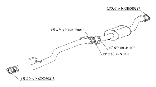 KAKIMOTO RACING  CENTER & FRONT PIPE FOR NISSAN MURANO Z50  NCP380