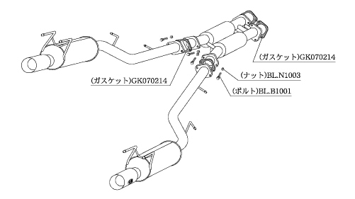 KAKIMOTO RACING EXHAUST KAKIMOTO.R FOR NISSAN FAIRLADY Z 2BY2 GCZ32  NS320W