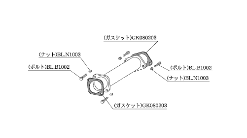 KAKIMOTO RACING  CATALYST SILENCER/STRAIGHT FOR NISSAN STAGEA E WGNC34 KAI  WGNC34  NSP301