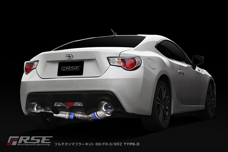 RSE FULL TITANIUM MUFFLER EXHAUST KIT TYPE-D FOR TOYOTA 86 ZN6 SUBARU BRZ ZC6 RB6090-SB05B
