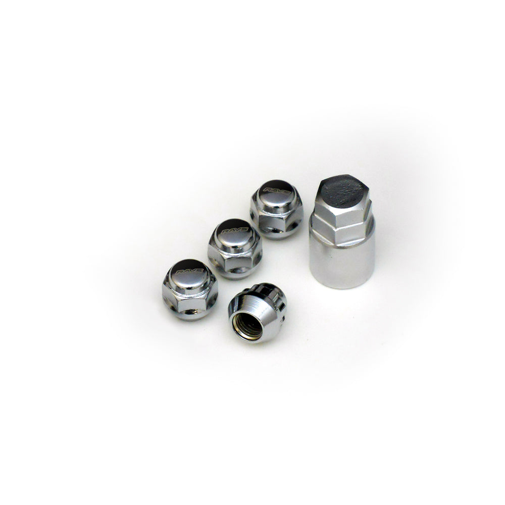 RAYS 19HEX L22 NUT&LOCK 12X1.25/4H BK (BLACK) 74082000005BK
