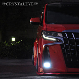 CRYSTAL EYE HIGH POWER LED FOG LAMPS (BLACK) FOR TOYOTA ALPHARD 30 VELLFIRE 30 KOUKI E017BKVCHN