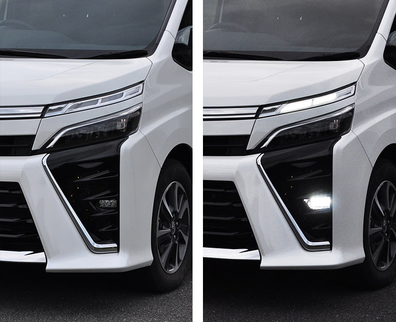 CRYSTAL EYE HIGH POWER LED FOG LAMPS (BLACK) FOR TOYOTA VOXY 80 NOAH ESQUIRE E017BKVCHN