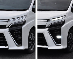 CRYSTAL EYE HIGH POWER LED FOG LAMPS (BLACK) FOR TOYOTA VOXY NOAH ESQUIRE 80  E017BKVCHN