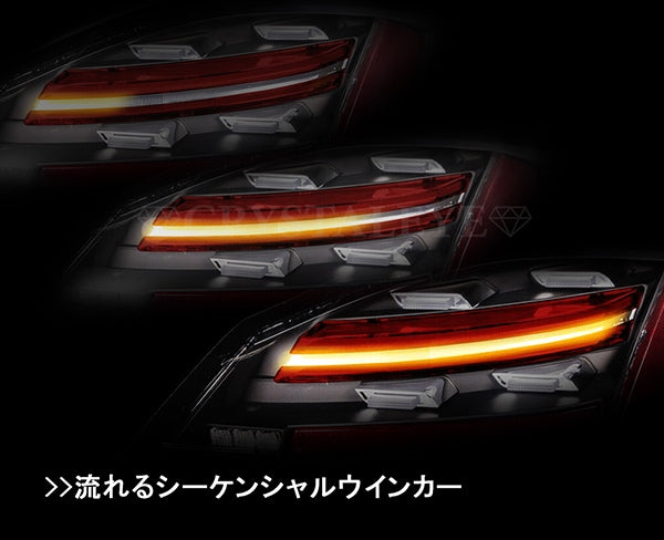 CRYSTAL EYE 718 STYLE LED TAIL (RED BAR TYPE) AUTO JEWELRY FOR PORSCHE 987 BOXSTER CAYMAN KOUKI S279BR