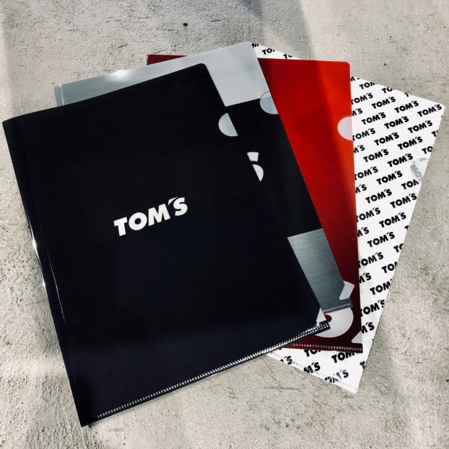 TOMS TOMS CLEAR FILE SET OF 4 (A4 SIZE) SILVER & BLACK 08798-TR008-SILVER-BLACK