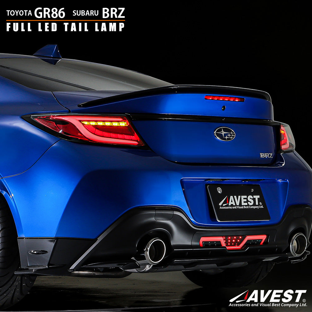 AVEST FULL LED TAIL LIGHT RED FOR TOYOTA GR86 ZD8 SUBARU BRZ ZD8 TO2003-J-CRCAR