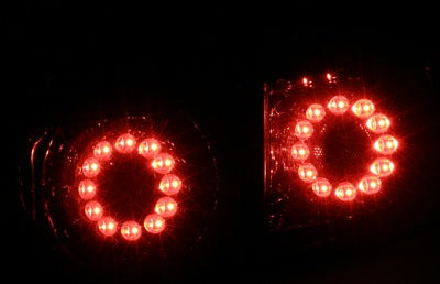 CRYSTAL EYE FUGA GT-R TYPE VULCAN LED TAIL LAMP (SMOKED) FOR TOYOTA ALPHARD 10 ZENKI J020SM