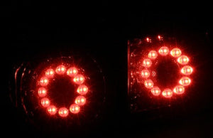 CRYSTAL EYE FUGA GT-R TYPE VULCAN LED TAIL LAMP (SMOKED) FOR TOYOTA ALPHARD 10 ZENKI J020SM