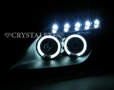 CRYSTAL EYE CCFL SQUID RING PROJECTOR HEADLIGHT V3 (BLACK) FOR TOYOTA CELICA ZZT230 231  J059BK