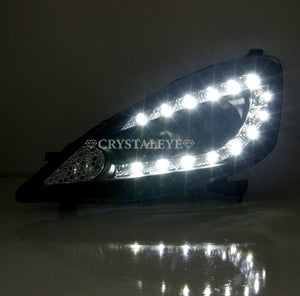 CRYSTAL EYE LED PROJECTOR HEADLIGHT V3 (BLACK) FOR HONDA FIT GE6-9 ZENKI GENUINE HID CAR J084BK