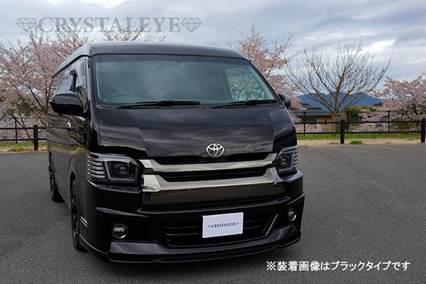 CRYSTAL EYE SEQUENTIAL TURN SIGNALS FULL LED HEADLIGHT V3 HIGH GRADE MODEL BLACK FOR TOYOTA HIACE 200 4TH 5TH 6TH 7TH GENERATION U013