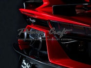 POWER CRAFT HYBRID EXHAUST MUFFLER SYSTEM MATT BLACK FOR LAMBORGHINI AVENTADOR SVJ ULTIMAE P-LA1040101-BKT