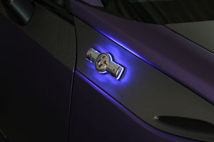 CAR MAKE T&E [TOYOTA 86] VERTEX LIGHTING SYSTEM LED EMBLEM FOR ZN6 86 SIDE EMBLEM CLEAR BLUE FOR  CARMAKETE-02037