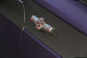 CAR MAKE T&E [TOYOTA 86] VERTEX LIGHTING SYSTEM LED EMBLEM FOR ZN6 86 SIDE EMBLEM CLEAR ORANGE FOR  CARMAKETE-02038
