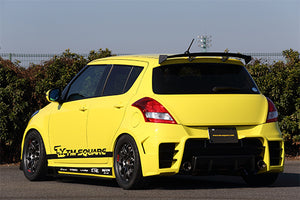 TM SQUARE REAR BUMPER SPOILER FRP UNPAINTED FOR SUZUKI SWIFT ZC32S TMDF-A01401