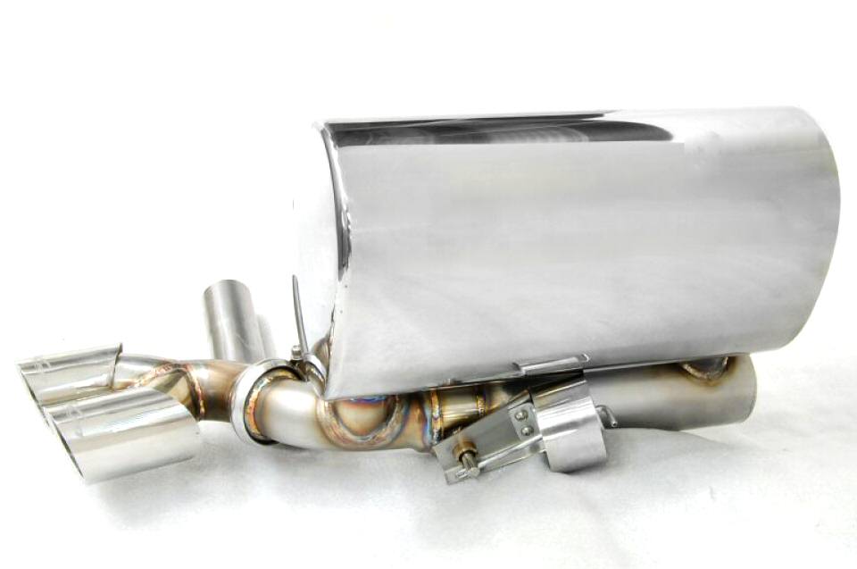 KREISSIEG CAT-BACK F1 SOUND VALVETRONIC EXHAUST SYSTEM TITANIUM FLOATING CURL TAIL SANDBLASTED KSG LOGO MARK FOR PORSCHE 996 CARRERA 98'~02' 3.4L P996CE-01-TITANIUM-3.4L