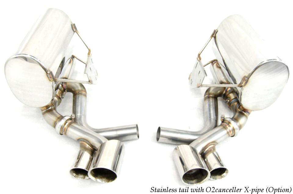 KREISSIEG CAT-BACK F1 SOUND VALVETRONIC EXHAUST SYSTEM STAINLESS STEEL BILLET FLOATING CURL TAIL SANDBLASTED KSG LOGO MARK FOR PORSCHE 996 CARRERA 4S  P996C4-01-STAINLESSBILLET
