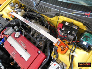 ZEROFIGHTER FRONT STRUT ALUMINUM TOWER BAR For CR-X DEL SOL EG2 ZEROF-00813