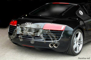 KREISSIEG CAT-BACK F1 SOUND VALVETRONIC EXHAUST SYSTEM TITANIUM FLOATING CURL TAIL SANDBLASTED KSG LOGO MARK FOR AUDI R8 V10 AUR8-01-TITANIUM-V10-5.2