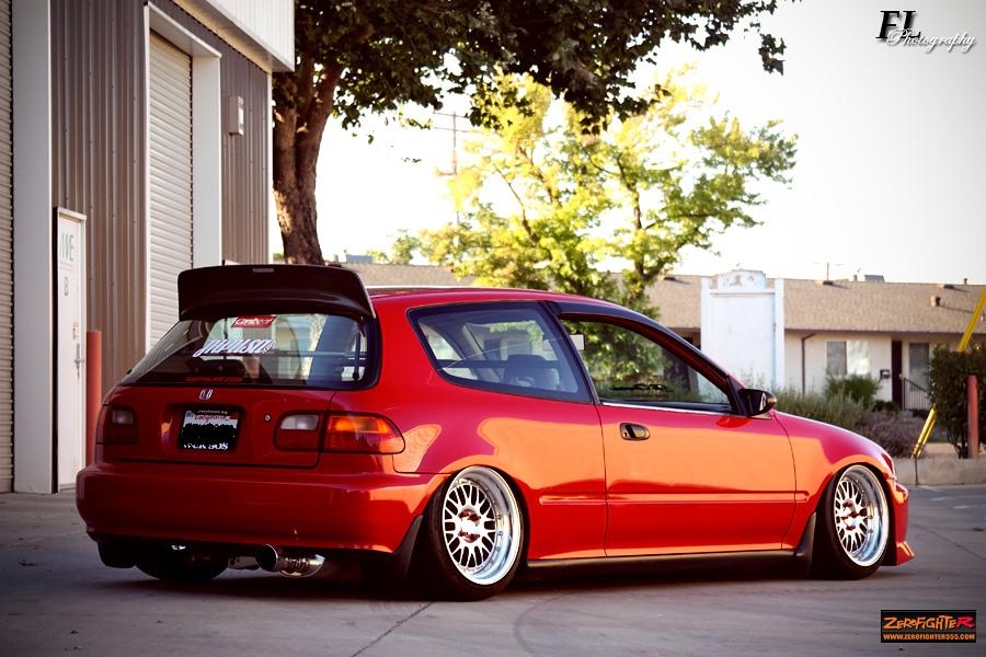 ZEROFIGHTER CLEAR WING SPOILER 3 DOORS For CIVIC 3-DOOR CAR EG ZEROF-00604