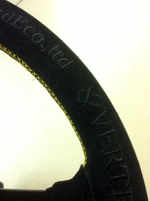 CAR MAKE T&E VERTEX STEERING WHEEL "KING OF VERTEX (SUEDE)" BUCKSKIN (SUEDE) FOR  CARMAKETE-02017