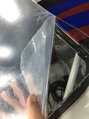 CAR MAKE T&E POLYCARBONATE REAR GLASS WITH WEATHERPROOF TREATMENT ON BOTH SIDES (4MM THICKNESS) NISSAN 180SX FOR  CARMAKETE-02006