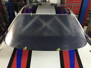 CAR MAKE T&E POLYCARBONATE REAR GLASS WITH WEATHERPROOF TREATMENT ON BOTH SIDES (4MM THICKNESS) TOYOTA JZZ30 SOARER FOR  CARMAKETE-02005