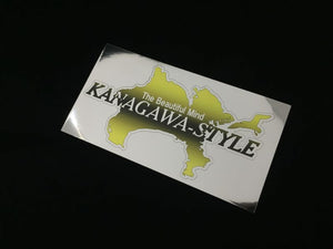 CAR MAKE T&E [NEW COLOR] KANAGAWA-STYLE KANAGAWA STYLE STICKER CHROME WHITE BLACK YELLOW CHROME WHITE FOR  CARMAKETE-02857