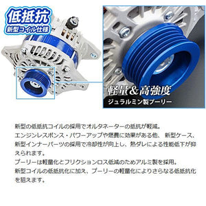 ARD LOW-RESISTANCE HIGH-OUTPUT ALTERNATOR 150A ALUMINUM PULLEY BLUE FOR SUBARU FORESTER SG SUBARU FORESTER SH EJ20E EJ25D RR150-EJ01-9G