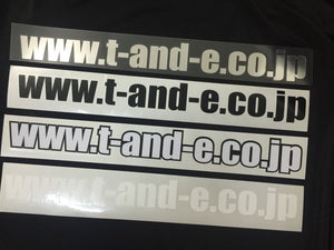 CAR MAKE T&E URL STICKER (W460MM) BLACK FOR  CARMAKETE-01997
